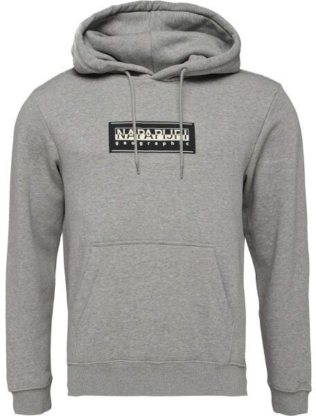 Napapijri B-BOX LOGO Pánska mikina, sivá, veľkosť XXXL