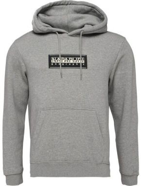 Napapijri B-BOX LOGO Pánska mikina, sivá, veľkosť XXXL