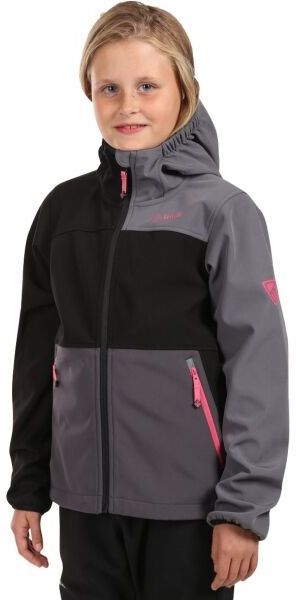 KILPI RAVIA Dievčenská softshellová bunda, čierna, veľkosť