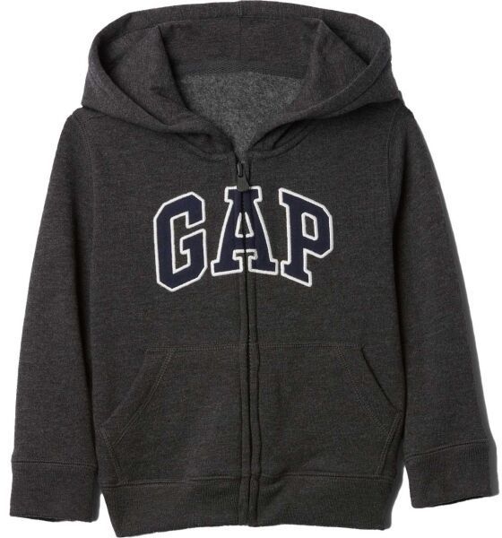 GAP V-LOGO FZ Detská mikina, tmavo sivá, veľkosť 2Y