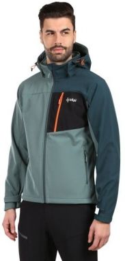 KILPI ONTAVIO Pánska softshellová bunda, tmavo zelená, veľkosť XXXL