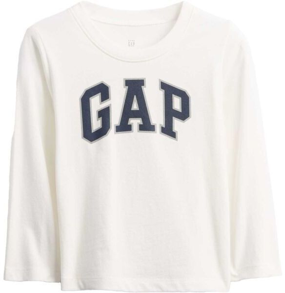 GAP V-FRCH LS LOGO TEE Detské tričko, biela, veľkosť 2Y