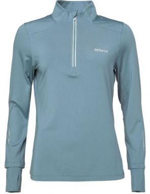 Fitforce TESARRA Dámska bežecká mikina, svetlomodrá, veľkosť