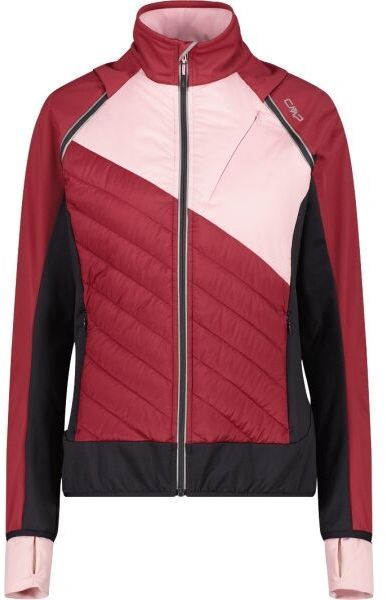 CMP WOMAN JACKET Dámska hybridná bunda, červená, veľkosť