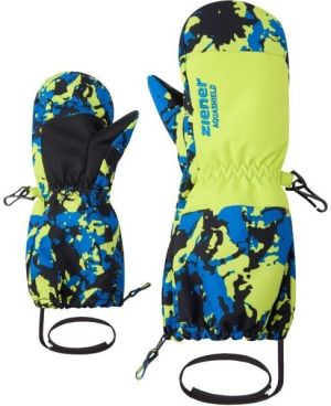 Ziener LEVI-Z AS MINIS Detské lyžiarske palčiaky, zelená, veľkosť