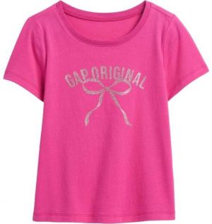 GAP V-LOGO TEE Detské tričko, ružová, veľkosť 2Y