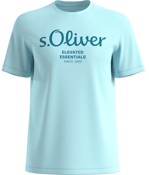 s.Oliver LOGO T-NOOS Pánske tričko, svetlomodrá, veľkosť