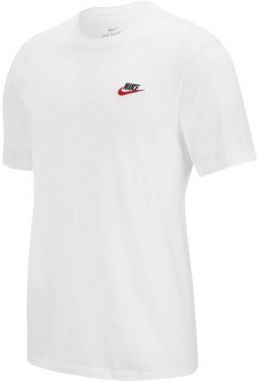 Nike SPORTSWEAR CLUB Pánske tričko, biela, veľkosť