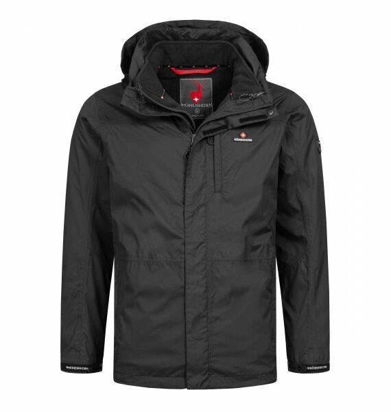 HOHENHORN ARCALOD 3v1 Pánska zimná bunda, čierna, veľkosť