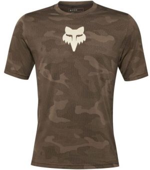 Fox RANGER TRU DRI SS Pánsky cyklistický dres, khaki, veľkosť