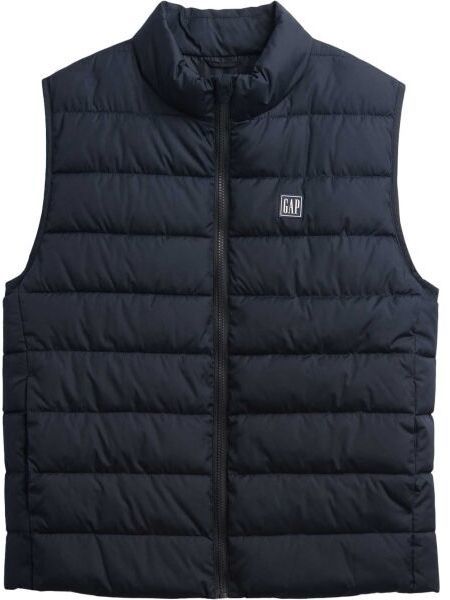GAP V-FRCH LOGO LTWT PUFFER Pánska vesta, tmavo modrá, veľkosť