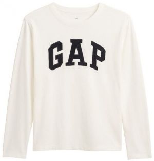 GAP V-FRCH LS LOGO TEE Detské tričko, biela, veľkosť