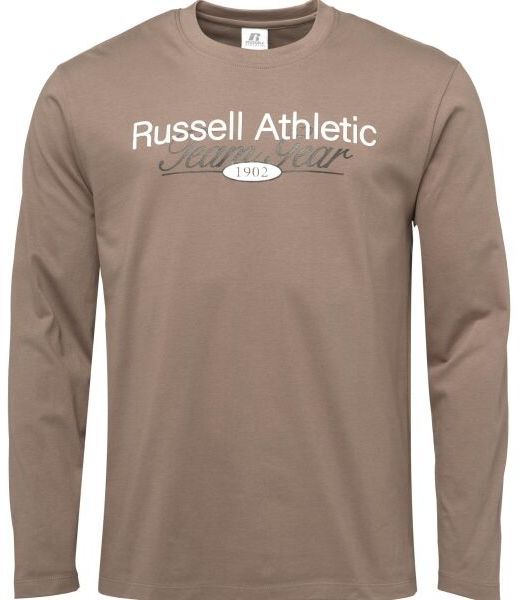 Russell Athletic T-SHIRT Pánske tričko, hnedá, veľkosť XXXL