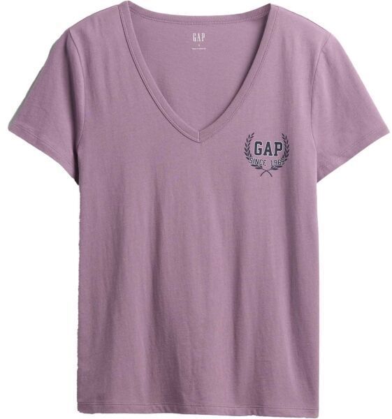 GAP V-FRCH SS FAV V GRAPHIC Dámske tričko, fialová, veľkosť