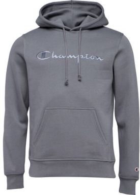 Champion HOODED Pánska mikina, tmavo sivá, veľkosť