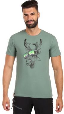 KILPI DISCOVER Pánske bavlnené tričko, khaki, veľkosť