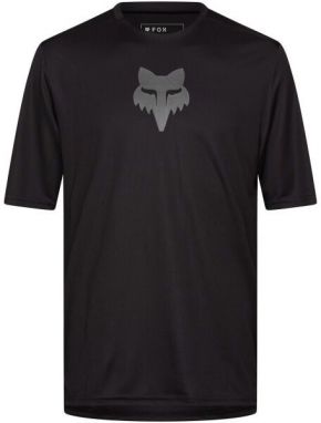 Fox RANGER SS JERSEY FOX HEAD Pánsky dres na bicykel, čierna, veľkosť