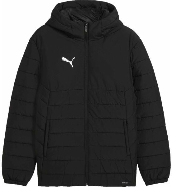Puma TEAMADDITIONS HOODED PADDED JACKET Pánska bunda, čierna, veľkosť