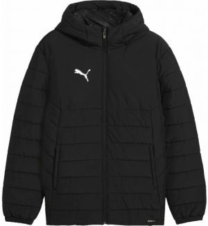 Puma TEAMADDITIONS HOODED PADDED JACKET Pánska bunda, čierna, veľkosť
