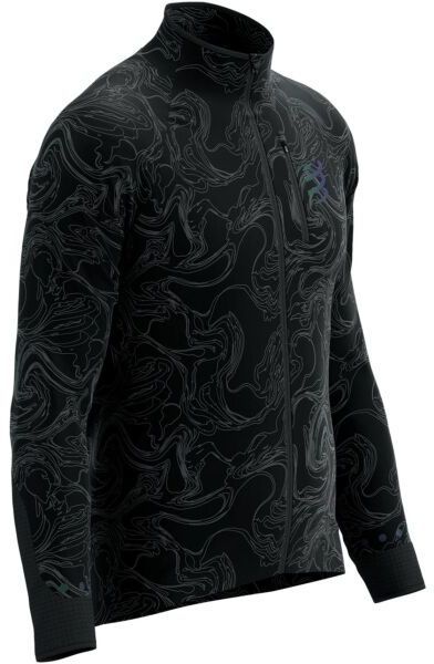 Compressport HURRICANE WINDPROOF JACKET M AURORA Pánska bežecká vetrovka, čierna, veľkosť