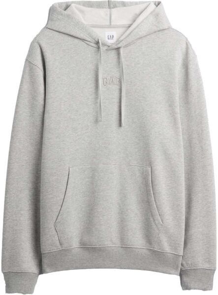 GAP V-FRCH TONAL MINI LOGO RELAXED PO HD Pánska mikina s kapucňou, sivá, veľkosť