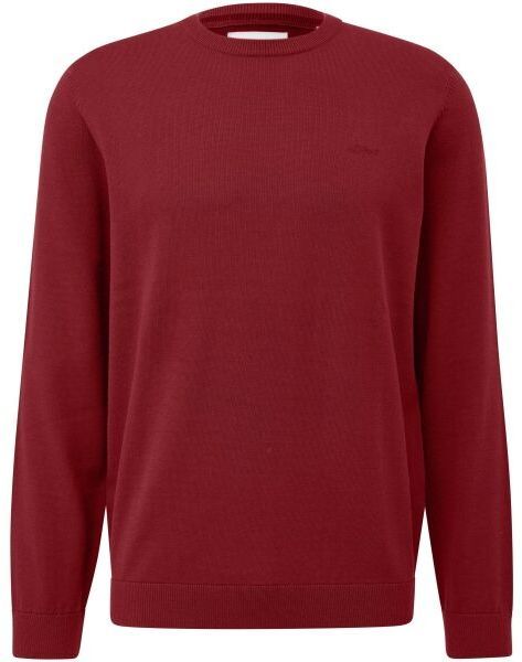 s.Oliver RL KNITTED PULLOVER NOOS Pánsky sveter, vínová, veľkosť