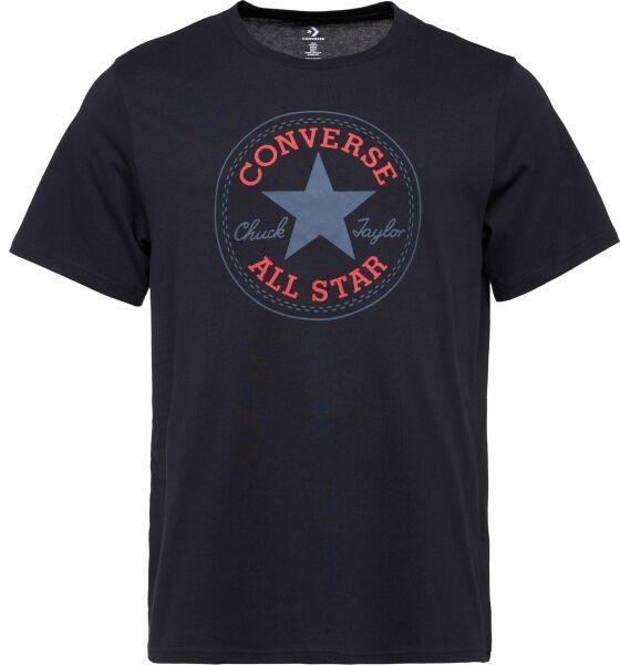 Converse STANDARD FIT CENTER FRONT CHUCK PATCH CORE TEE Unisex tričko, čierna, veľkosť