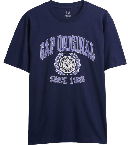 GAP V-FRCH SS GAP VINTAGE GRAPHICS Pánske tričko, tmavo modrá, veľkosť