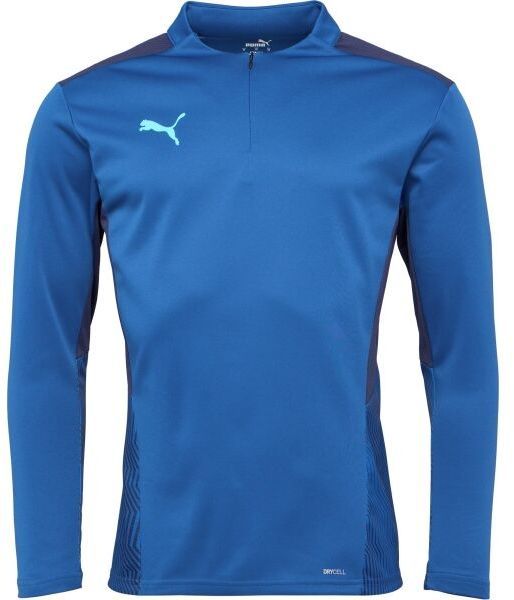 Puma TEAMCUP 1/4 ZIP TOP Pánska tréningová mikina, modrá, veľkosť XXL