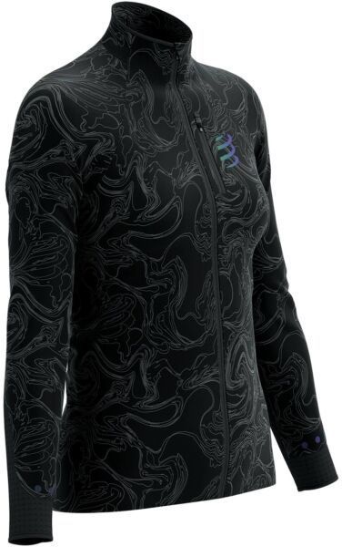 Compressport HURRICANE WINDPROOF JACKET W AURORA Dámska bežecká vetrovka, čierna, veľkosť