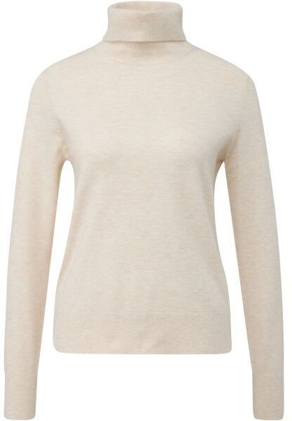 s.Oliver KNITTED PULLOVER Dámsky pletený sveter, béžová, veľkosť