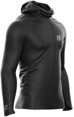 Compressport HURRICANE WATERPROOF 10/10 JACKET Pánska bežecká bunda, čierna, veľkosť