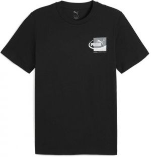 Puma GRAPHIC SMALL BOX TEE Pánske tričko, čierna, veľkosť