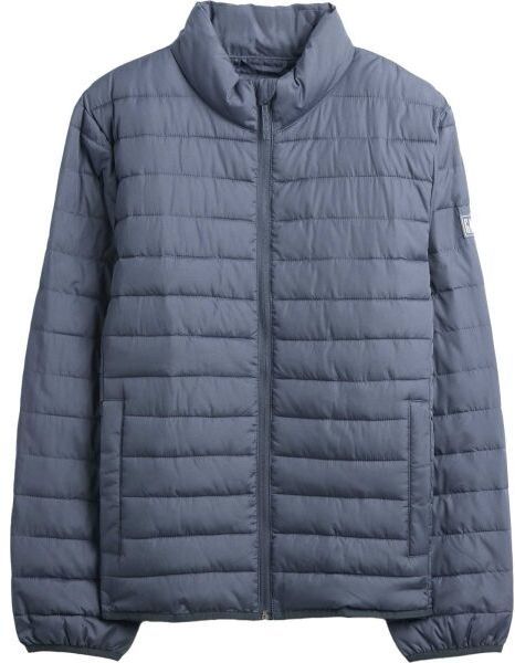 GAP V-FRCH LOGO Pánska prešívaná bunda, modrá, veľkosť