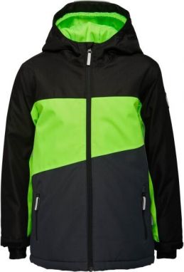 Lewro DARRYN Chlapčenská lyžiarska bunda, čierna, veľkosť 128-134