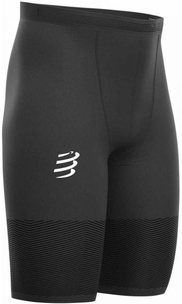 Compressport RUN UNDER CONTROL SHORT Pánske kompresné bežecké šortky, čierna, veľkosť