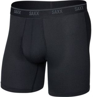 SAXX QUEST QUICK-DRY MESH BOXER BRIEF FLY Funkčné boxerky, čierna, veľkosť