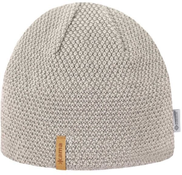 Kama WINDSTOPPER MERINO Dámska pletená zimná čiapka, béžová, veľkosť