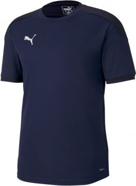 Puma TEAM FINAL 21 TRAINING JERSEY Pánske tričko, tmavo modrá, veľkosť