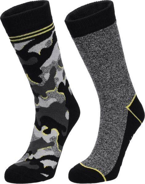 Columbia 2PP CAMOUFLAGE THERMAL CREW Pánske ponožky, čierna, veľkosť