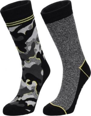 Columbia 2PP CAMOUFLAGE THERMAL CREW Pánske ponožky, čierna, veľkosť