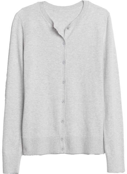 GAP V-KI CREW CARDI Dámsky kardigán, sivá, veľkosť