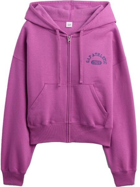 GAP V-LOGO ABV HIGH RIB FZ Dámska mikina, fialová, veľkosť