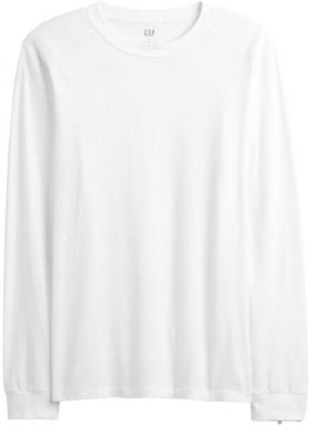 GAP V-LS EVERYDAY SOFT CREW - SOLID Pánske tričko, biela, veľkosť