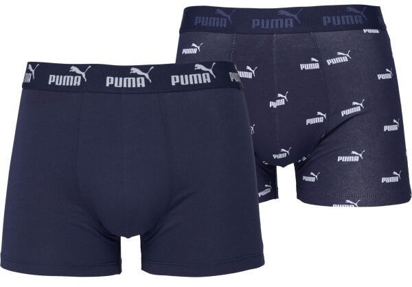 Puma ELEMENTS MEN BOLD LOGO BOXERS 2P Pánske boxerky, tmavo modrá, veľkosť