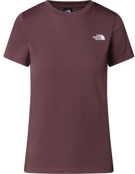 The North Face W S/S SIMPLE DOME SLIM TEE Dámske tričko, vínová, veľkosť