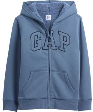 GAP V-OC COZY LOGO FZ Chlapčenská zateplená mikina, modrá, veľkosť
