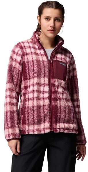 Columbia WEST BEND™ PRINT FULL ZIP II Dámska flísová mikina, vínová, veľkosť