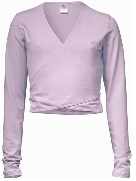 PAPILLON CROSS-OVER LONG SLEEVES Sveter na balet, ružová, veľkosť 104-116