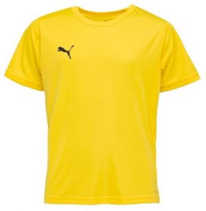 Puma teamRISE Chlapčenské futbalové tričko, žltá, veľkosť
